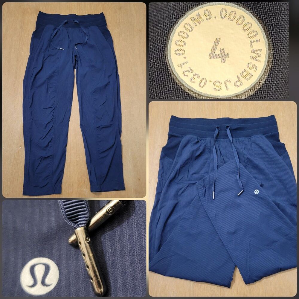 Lululemon Dance Studio Mid Rise Jogger Blue Style LW5BPJS Size 4 Womens